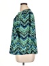 Chico's Chevron-herringbone Teal Blazer Size XL (3) - photo 5