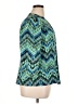Chico's Chevron-herringbone Teal Blazer Size XL (3) - photo 4