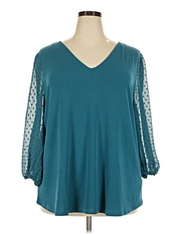 Adrianna Papell 3/4 Sleeve Top (view 1)