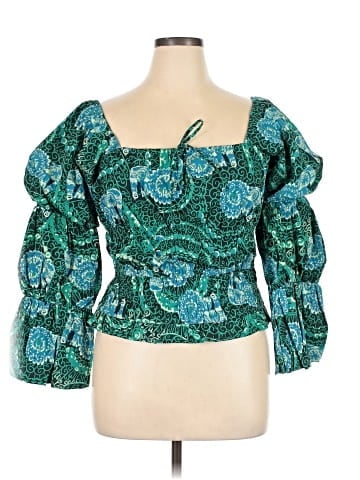 Porridge 3/4 Sleeve Blouse (view 1)