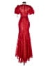 Mac Duggal 100% Polyester Red Cocktail Dress Size 2 - photo 2