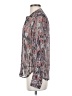 IRO 100% Silk Print Silver Long Sleeve Silk Top Size Sm (1) - photo 5