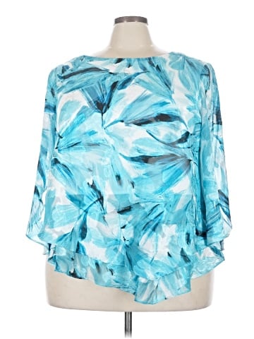 Alex Evenings 3/4 Sleeve Blouse (view 1)
