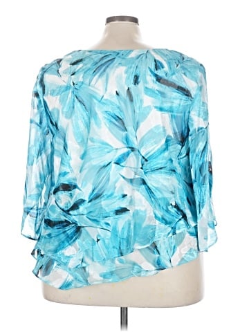 Alex Evenings 3/4 Sleeve Blouse (view 2)