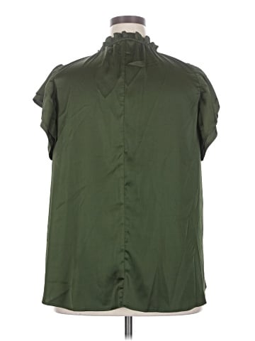 Flower & Feather Short Sleeve Blouse (view 2)