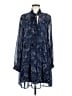 ModCloth 100% Recycled Polyester Paisley Blue Casual Dress Size M - photo 1