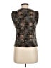 Plisse 100% Polyester Black Sleeveless Blouse Size M - photo 2