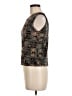 Plisse 100% Polyester Black Sleeveless Blouse Size M - photo 5