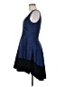Black Halo 100% Polyester Paisley Blue Cocktail Dress Size 6 - photo 5