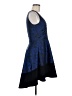 Black Halo 100% Polyester Paisley Blue Cocktail Dress Size 6 - photo 4