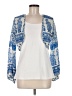 Wrap 100% Cotton Blue Jacket Size 6 - photo 1