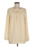 14th & Union 100% Polyester Ivory Long Sleeve Blouse Size M - photo 1