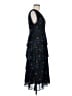 AMUR 100% Polyester Paisley Black Cocktail Dress Size 8 - photo 4
