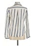 Paige 100% Lyocell Stripes Ivory Long Sleeve Blouse Size M - photo 2