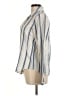 Paige 100% Lyocell Stripes Ivory Long Sleeve Blouse Size M - photo 5