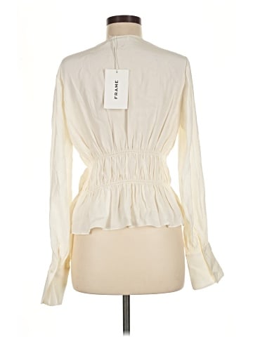 FRAME Long Sleeve Silk Top (view 2)