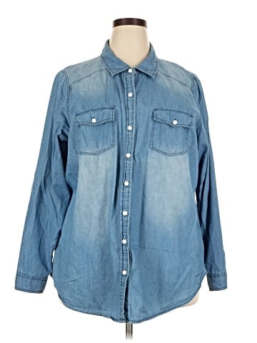 Torrid Long Sleeve Button-Down Shirt (view 1)