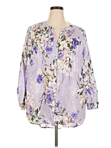 Roaman's 3/4 Sleeve Blouse (view 1)