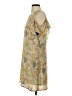 Signature Studio 100% Polyester Print Yellow Casual Dress Size S - photo 5