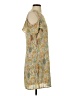Signature Studio 100% Polyester Print Yellow Casual Dress Size S - photo 4