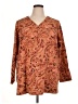 D&Co. Paisley Brown 3/4 Sleeve Blouse Size 1X - photo 1