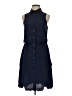 Parker 100% Polyester Solid Blue Casual Dress Size S - photo 1