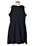 Gap Fit Solid Black Casual Dress Size XXL - photo 2
