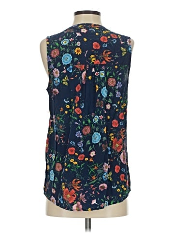 Ecru Sleeveless Silk Top (view 2)