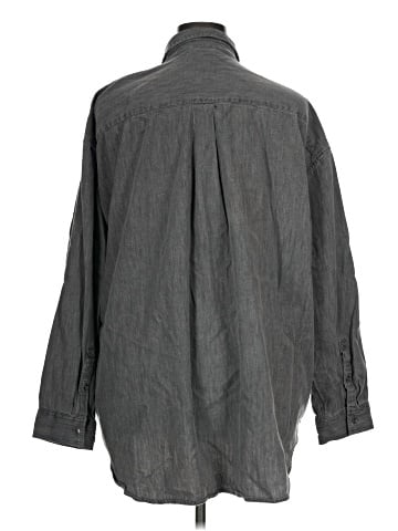 Aerie Long Sleeve Button-Down Shirt (view 2)
