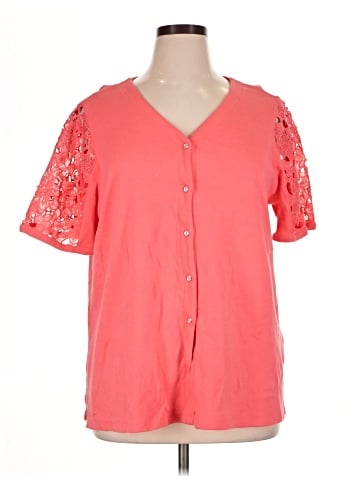 Quacker Factory Short Sleeve Henley (view 1)