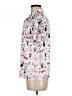 Unbranded 100% Polyester Print Pink Short Sleeve Blouse Size M - photo 5