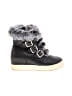 J/Slides 100% Leather Black Ankle Boots Size 9 1/2 - photo 1
