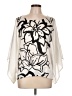 Sioni 100% Polyester Ivory 3/4 Sleeve Blouse Size L - photo 1