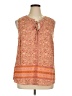 Daniel Rainn Orange Sleeveless Blouse Size 1X - photo 1