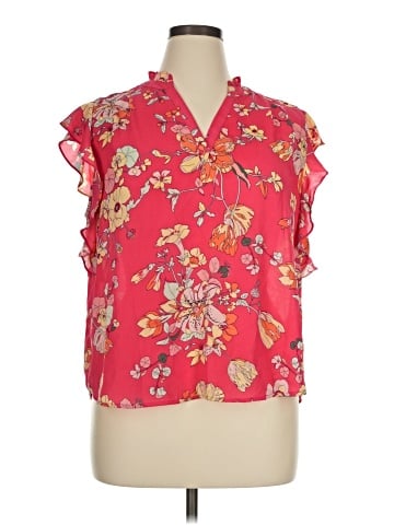 Liz Claiborne Short Sleeve Blouse (view 1)