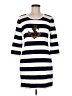 Boston Proper Stripes White Casual Dress Size M - photo 1