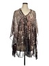 Jennifer Lopez 100% Polyester Brown Poncho Size XL - photo 1