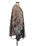 Jennifer Lopez 100% Polyester Brown Poncho Size XL - photo 4