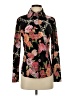 St. John Floral Black Long Sleeve Blouse Size 2 - photo 1