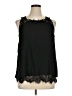 Truly Poppy 100% Polyester Black Sleeveless Blouse Size XL - photo 1