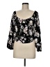Forever 21 Black 3/4 Sleeve Blouse Size M - photo 1