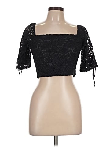 Zara W&B Collection Short Sleeve Top (view 1)