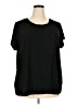 Isaac Mizrahi LIVE! Polka Dots Black Short Sleeve Top Size 3X - photo 1