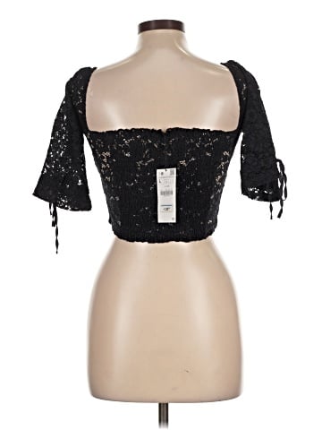 Zara W&B Collection Short Sleeve Top (view 2)
