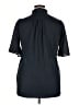 Amaryllis 100% Polyester Black Short Sleeve Blouse Size XL - photo 2