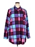 D&Co. Color Block Purple Long Sleeve Blouse Size 2X - photo 1