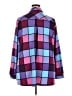 D&Co. Color Block Purple Long Sleeve Blouse Size 2X - photo 2