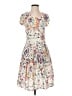 Peruvian Connection 100% Viscose Print Ivory Cocktail Dress Size S - photo 1
