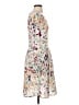 Peruvian Connection 100% Viscose Print Ivory Cocktail Dress Size S - photo 4