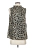 Gibson Animal Print Brown Sleeveless Blouse Size XS - photo 1